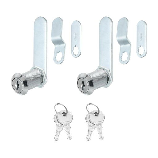 PATIKIL 鍵付き1-1/8" キャビネットロック 2個セット亜鉛合金カムロックシリンダーRVロックセット キーが同じ キャビネット RV引き出し 収納ドア ツールボックス用 シルバー PATIKIL 鍵付き1-1/8" キャビネットロック 2個セット亜鉛合金カムロックシリンダーRVロックセット キーが同じ キャビネット RV引き出し 収納ドア ツールボックス用 シルバー
