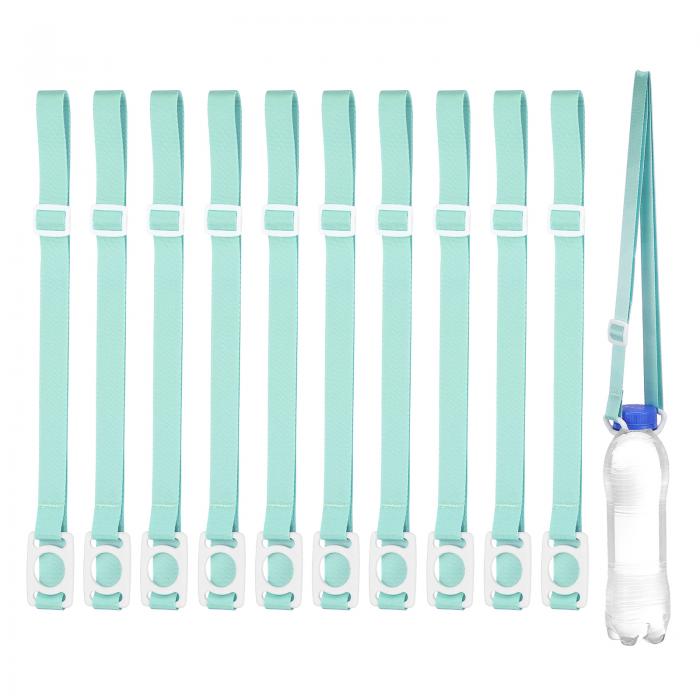 PATIKIL 2.5CMウォーターボトルランヤード 10個セット 調節可能なホルダーショルダーストラップ ホワイ..