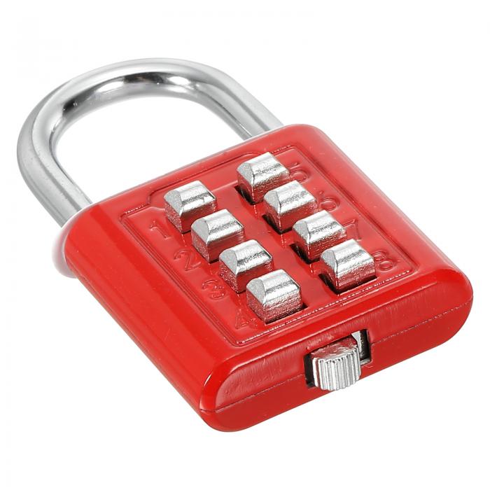 PATIKIL 8桁ボタンコンビネーション南京錠 4ポジション ロック機構 プッシュ ボタン セキュリティデジ..