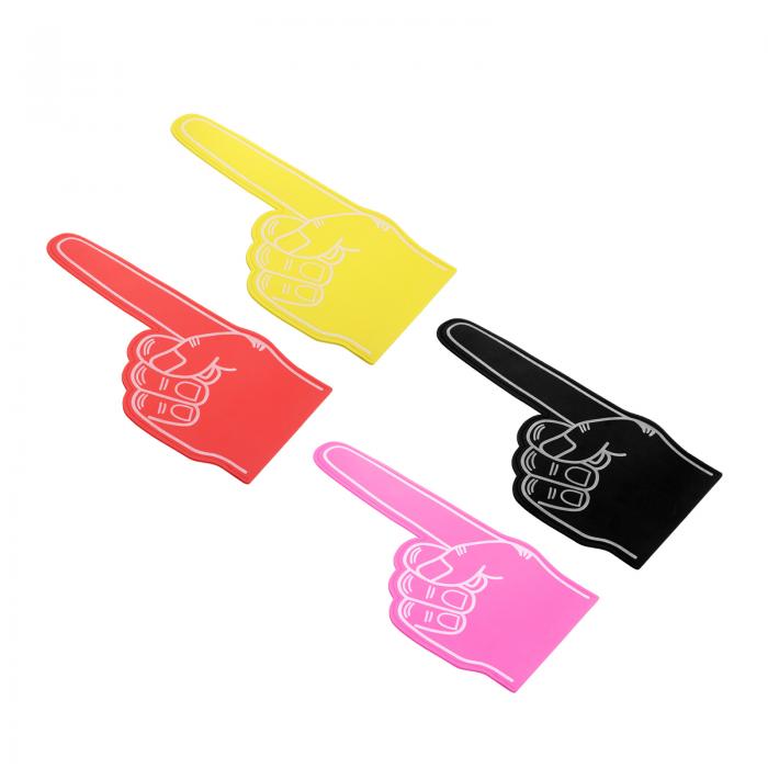 PATIKIL 巨大なフォームフィンガー 46 cm 4個 ナンバー1 空白フォームハンド EVA フォームフィンガー ..