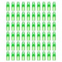 PATIKIL アーチェリー矢 ノック7mm 60個プラスチック接着矢 ノック交換用狩猟矢コンパウンドボウリカーブボウ 透明緑