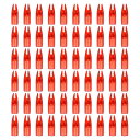 PATIKIL アーチェリー矢 ノック7mm 60個プラスチック接着矢 ノック交換用狩猟矢コンパウンドボウリカーブボウ 透明レッド