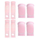 PATIKIL バレーボールアームスリーブニーパッドセット 4ペアのパッシングフォアアームニースリーブとプロテクションパッド付きのバレーボールアームパッド ティ...