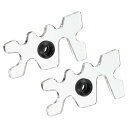 PATIKIL ビリヤード?ヘッド 2パック アクリル製スヌーカービリヤードキュースティック?プラグインビリヤードプールキューアクセサリー 透明