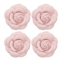PATIKIL カメリアファブリックピン 4個花ブローチ 女性用人工花ブローチ 女性用布製ウェディングパーティー装飾アクセサリー宝石ギフト ピンク