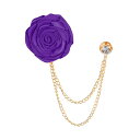 PATIKIL ローズフラワーブローチピン メンズスーツ用ラペ ルピン スーツアクセサリー フローラルメンズピン ファッションブ ライドグ ルームウェディングブローチ バースデーグラデュエーションパーティー ダークパープル