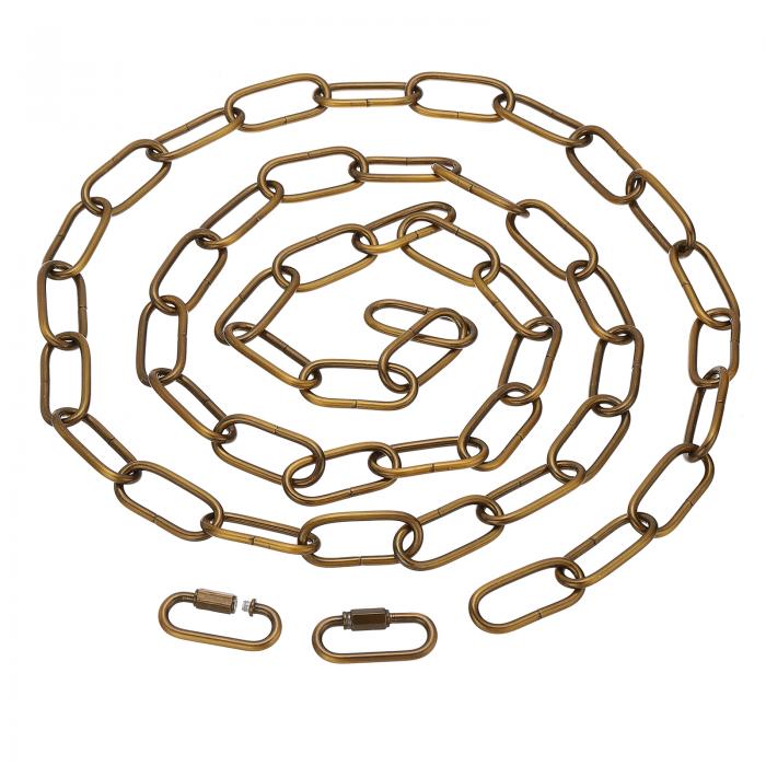 PATIKIL 6フィート ライティング ハンギング チェーン クイックリンク スクリューロック コネクター付..