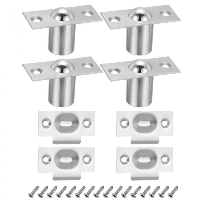 PATIKIL ステンレス製の大型クローゼット用ボールキャッチドアハードウェア 4個セットのアジャスタブル..