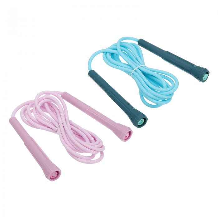 PATIKIL フィットネス用縄跳び 2本セット ワークアウトジャンピングロープ 調節可能なPVC製 もつれないスキッピングロープ ティーンエイジャーと大人 初...