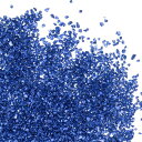 PATIKIL 砕かれたガラスのピカピカ 2-4 mmのカラフルな不規則なガラスチップ チャンキーガラスのピカピカストーン ネイルアートDIYクラフト宝石 用 ライトブルー