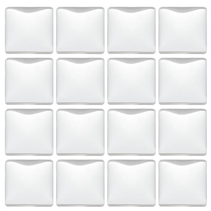 PATIKIL 透明なガラスカ ボション 60個8x8mm 正方形 ガラスドームタイル フォトペンダント宝石作り用 クリア