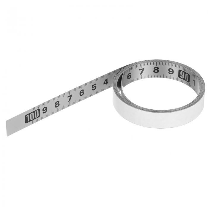 PATIKIL 粘着定規 6.6フィート 中央から始まるスチール製粘着メジャーテープ 木工用裁縫用鋸製図台用ワ..