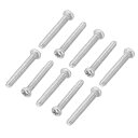 PATIKIL 十字穴付きナベネジ 60個入り M2-0.4 x 16mm 304ステンレススチール18-8 フルスレッド パンヘッドマシン十字穴付ドライブねじ