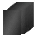 PATIKIL 20枚 黒いグリッターカードストック用紙 A4 250gsm 長方形プレミアムスパークリーペーパークラフトカードストック用紙 スクラップブックカ...