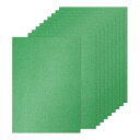 PATIKIL 20枚 緑グリッターカードストックペーパー A4 250gsm 長方形プレミアムスパークリーペーパークラフトカードストックペーパー スクラップブ...