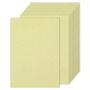 PATIKIL 20枚 ライト金色グリッターカードストックペーパー A4 250gsm 長方形プレミアムスパークリーペーパークラフトカードストックペーパー スク...