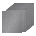 PATIKIL 20シート グレー グリッターカードストックペーパー 12 x 12インチ 250gsm スクエアプレミアムスパークリーペーパークラフトカードス...