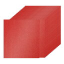 PATIKIL 20シート 明るい赤いグリッターカードストックペーパー 12 x 12インチ 250gsm スクエアプレミアムスパークリーペーパークラフトカード...