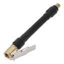 A ABSOPRO タイヤインフレーターエクステンションチューブ 耐久性のある4.72インチ M8x0.8 12.6mm OD エアポンプ延長ホースアダプター ...