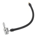 A ABSOPRO タイヤインフレーターエクステンションチューブ 耐久性 12.60インチ M8x0.8 8mm ID エアポンプ延長ホースアダプター タイヤバルブゴム ブラック 1個