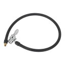 A ABSOPRO タイヤインフレーターエクステンションチューブ 耐久性のある23.62インチ M8x0.8 8mm ID エアポンプ延長ホースアダプター タイ...