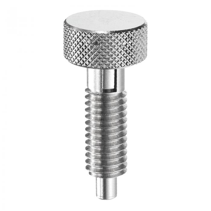 スプリングプランジャー ナイフエッジハンドル付き M8x1.25 ピン径 4mm 可撤式クイックリリースピン ス..