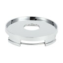 A ABSOPRO ユニバーサルホイールセンターハブキャップ 耐久性 66mm 直径 2.60インチ 車両ハブカバー 車のアクセサリー 自動車用プラスチック クロムシルバートーン