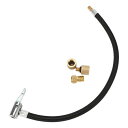 A ABSOPRO タイヤインフレーターエクステンションチューブ 耐久性 15.75インチ M8x0.8 15.5mm OD エアポンプ延長ホースアダプター タ...