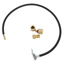 A ABSOPRO タイヤインフレーターエクステンションチューブ 耐久性31.50インチ M8x0.8 15.5mm OD エアポンプ延長ホースアダプタータイヤ...