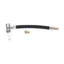 Partuto 1セット6.30インチ0.305イン×32TPIユニバーサルタイヤインフレーターエクステンションチューブ車用オートバイ自転車エアポンプ延長ホースアダプタータイヤバルブW/アダプターナイロン製ブラック