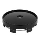 Partuto 1個60mm 2.36" OD - ユニバーサルカーウィールハブセンターキャップ - カーSUVトラックオートハブカバーオートモーティブアクセサリースクラッチ耐性錆びにくい - 耐久性のあるプラスチック光沢/黒い