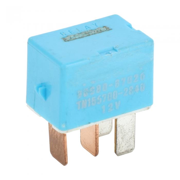 Partuto マルチパーパスオートモーティブリレーNo.9008087026 - 車用エアコンスターターヘッドライトホーンファンリレー - Toyotaに対応プリウス用12V 4ピンプラスチックブルー - 1個