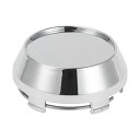 Partuto 1 Pc 60 mm 2.36" OD - ユニバーサルカーウィールハブセンターキャップ - オートハブカバー自動車用アクセサリー錆びにくい - 耐久性のあるプラスチッククロムシルバートーン