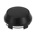 Partuto 1 Pc 60 mm 2.36" OD - ユニバーサルカーウィールハブセンターキャップ - オートハブカバー自動車用アクセサリー傷に強く錆びにくい - 耐久性のあるプラスチック/黒い