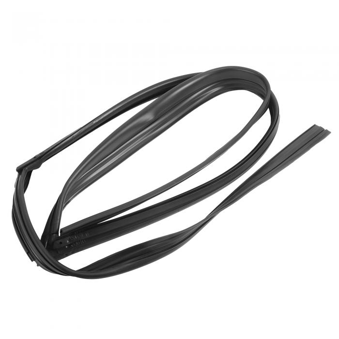 Motoforti ドアウィンドウランチャネルシール ウェザーストリップグラスランチャネルシールストリップ ホンダに対応アコード1994-1997用 ゴム フロントライト No.72235SV4003 ブラック 1個