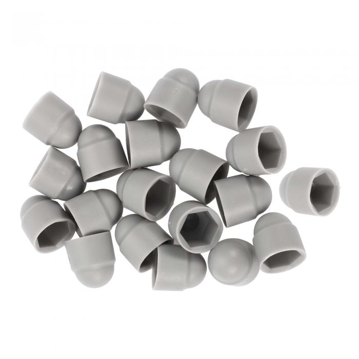 VekAuto 20個のホイールナットボルト8mmリムタイヤナットスクリューダストキャップカバーナット保護プ..