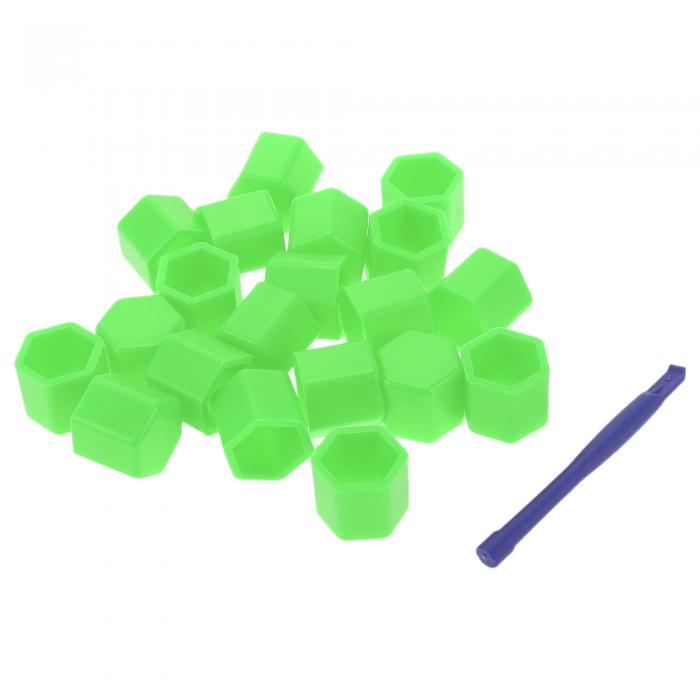 VekAuto ホイールナットボルト21mmリムタイヤナットネジダストキャップカバーナット保護シリコングリ ..