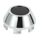 VekAuto 車輪ハブセンターキャップ64mm 2.52"OD カー用汎用耐久性ABSプラスチック シルバートーン ブラック フロントおよびリアホイール