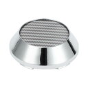 VekAuto 1 Pc ホイールセンターキャップ ハブキャップ リムセンターキャップ OD: 65mm/2.56" Toyotaに対応カローラ用 カーボンファイバーパターンステッカー付き シルバートーン ユニバーサルプラスチック