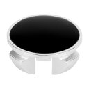 VekAuto 1個のホイールセンターキャップハブキャップリムセンターキャップOD:62mm/2.44"Toyotaに対応用Hondaに対応用ユニバーサルプラスチックシルバートーンブラックステッカー付き