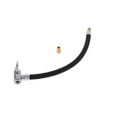 INFINAUTO タイヤインフレーターエクステンションチューブ10.24インチM8x0.8 15.5mm OD車両用オートバイ自転車エアポンプ延長ホースアダプタータイヤバルブW/アダプターナイロンブラック耐久性