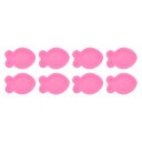 8個の魚の樹脂型 ペンダントキーチェーン装飾ジュ エリー樹脂アートクラフト製作DIYクラフト ピンク