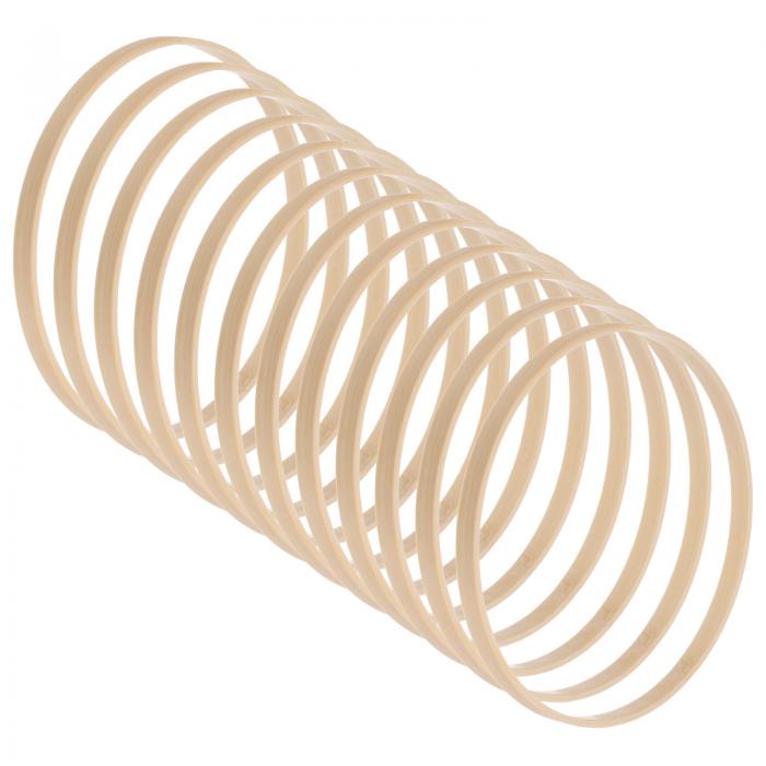 M METERXITY 12パック 木製竹製フローラルフープ-6