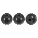 M METERXITY 3個入りのねじ込み式ボールノブ M10女性用スレッド35mm直径の熱硬化性ボールノブ 旋盤/機械/芝刈り機用 ラウンドフェノールレバーハ...