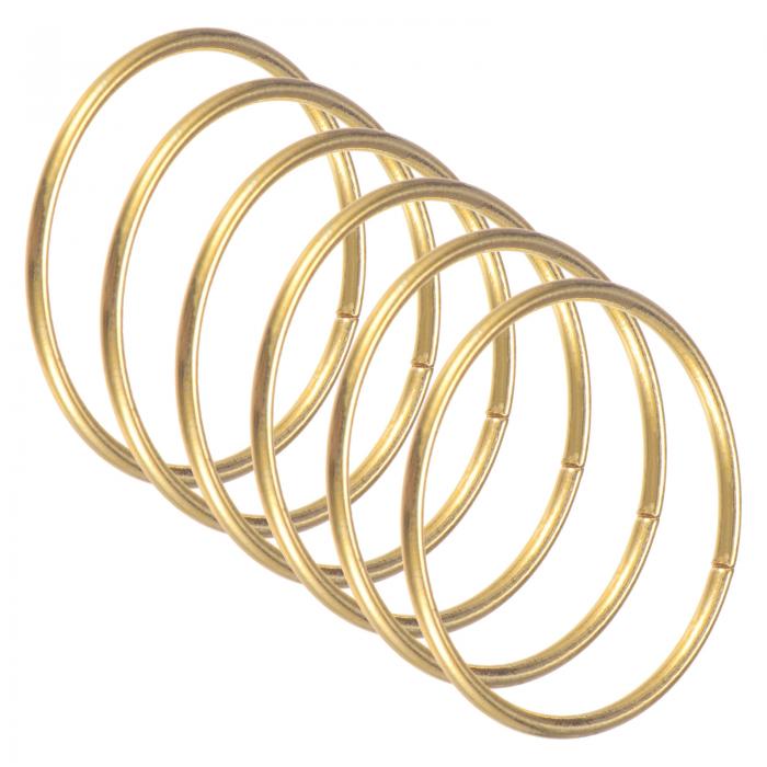 M METERXITY 6パックのドリームキャッチャーリング 2インチのメタルマクラメリースフローラルラウンド..