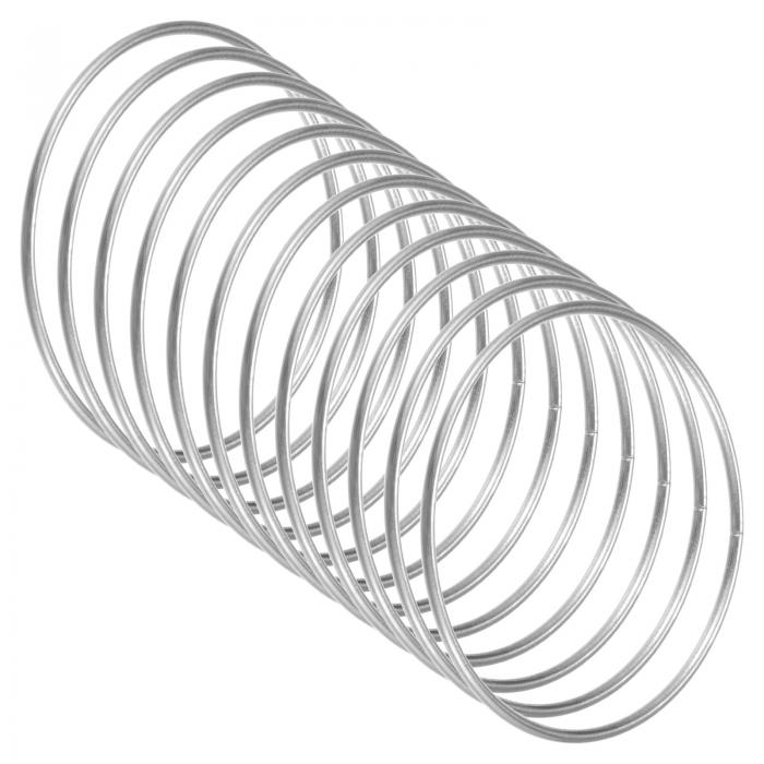 M METERXITY 12パックのドリームキャッチャーリング 3.1インチのメタルマクラメリースフローラルラウン..