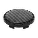 VekAuto 車輪ハブセンターキャップ62mm 2.44" ODセンターハブカバー 車両およびトラック用 擦り傷に強いプラスチック カーボンファイバーパターン ブラック
