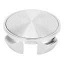 VekAuto 1 Pc ホイールセンターキャップ ハブキャップ リムセンターキャップ OD: 62mm/2.44" ユニバーサル プラスチック シルバートーン マットシルバートーン ステッカー