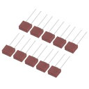 電子部品PCB LCD修理用 30個 DIPマウントミニチュアスクエア遅延型ヒューズ T1A 1A 250V 赤