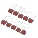 電子部品PCB LCD修理用 30個 DIPマウントミニチュアスクエア遅延型マイクロヒューズ T2A 2A 250V 赤